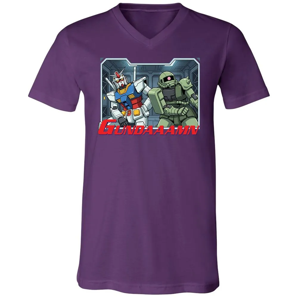 Unisex V-Neck T-Shirt - 5V8J5J1T - Team Purple - 9