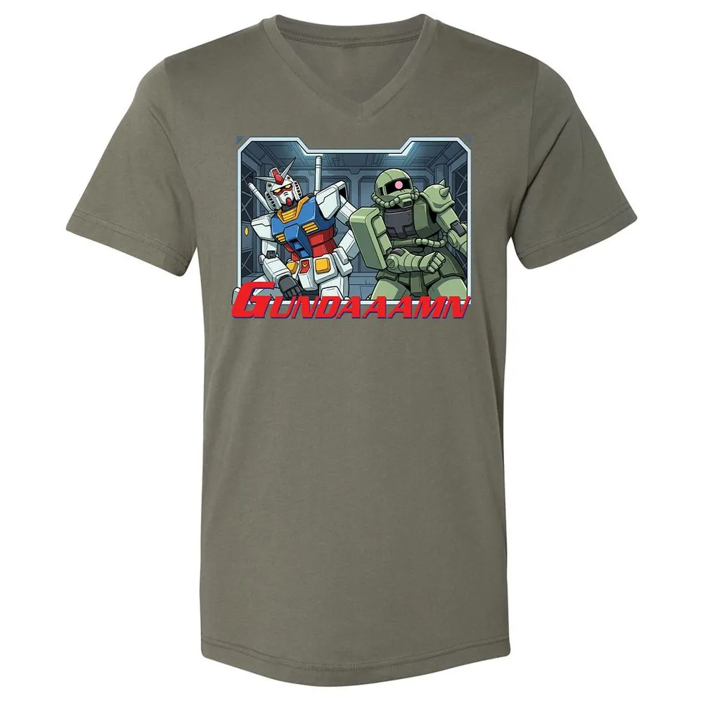 Unisex V-Neck T-Shirt - 5V8J5J1T - Military Green - 10