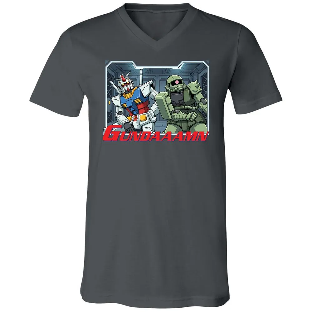 Unisex V-Neck T-Shirt - 5V8J5J1T - Asphalt - 12