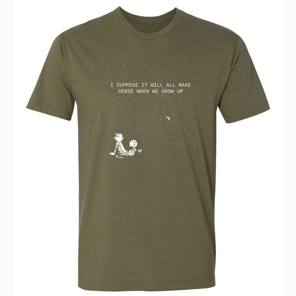 Calvin and Hobbes Stars - Military Green - 5