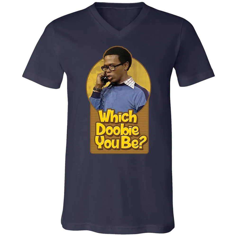Unisex V-Neck T-Shirt - R1SPWKWQ - Navy - 2