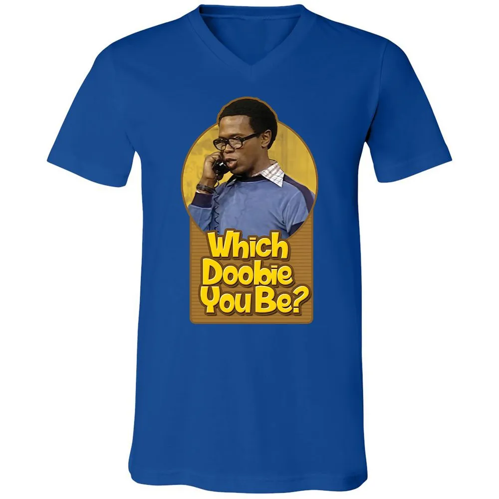 Unisex V-Neck T-Shirt - R1SPWKWQ - True Royal - 4