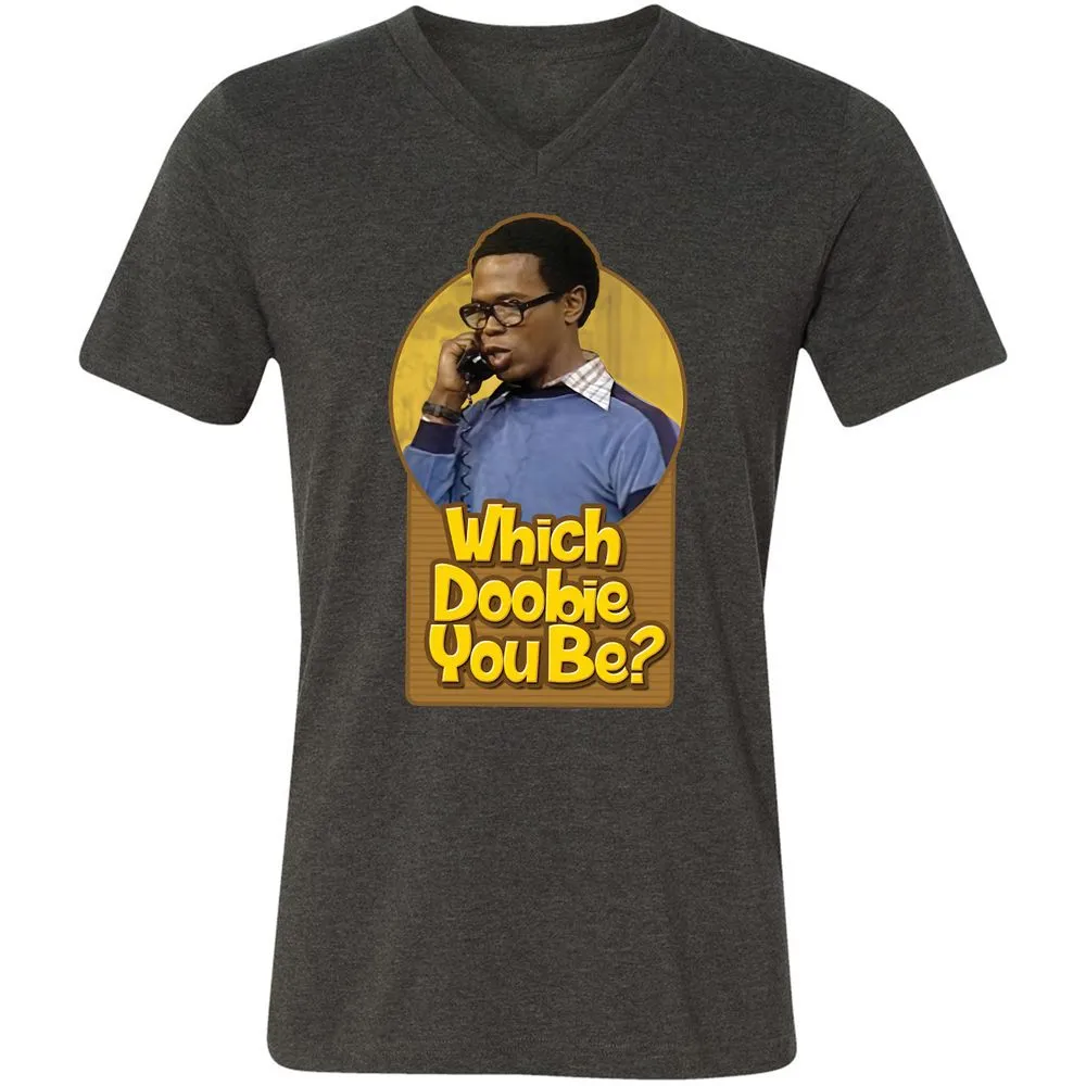 Unisex V-Neck T-Shirt - R1SPWKWQ - Dark Grey Heather - 8
