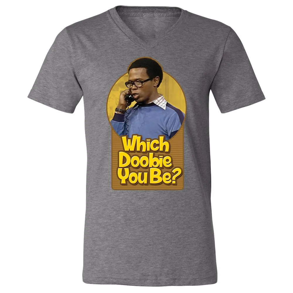 Unisex V-Neck T-Shirt - R1SPWKWQ - Deep Heather - 13