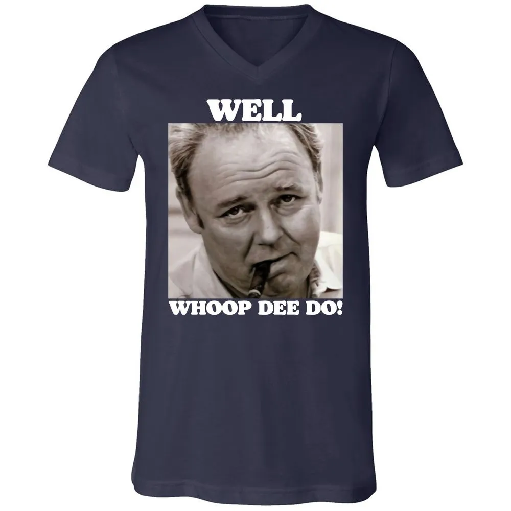 Funny 70s Tv Quote Whoop Dee Do - Navy - 2