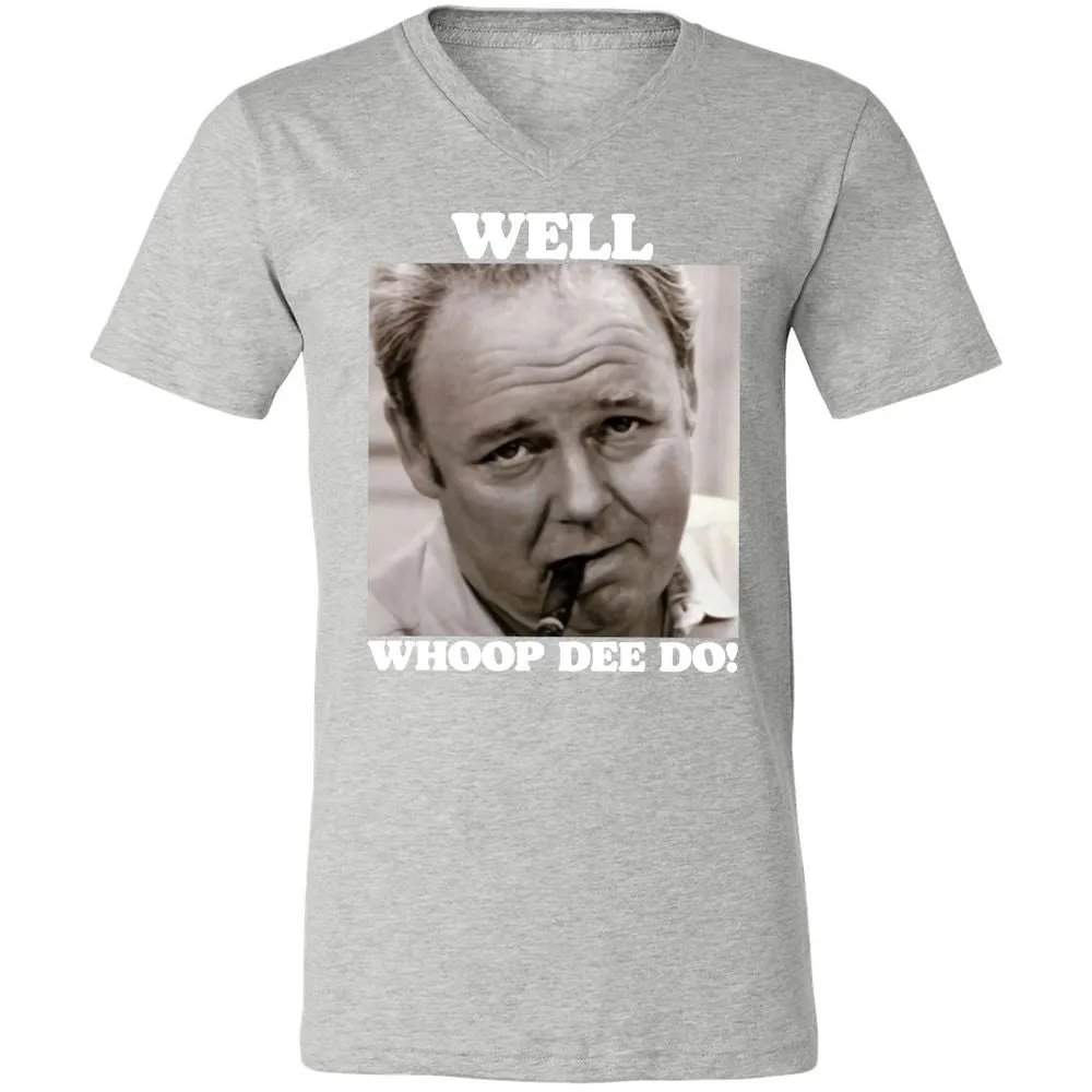 Funny 70s Tv Quote Whoop Dee Do - Athletic Heather - 7