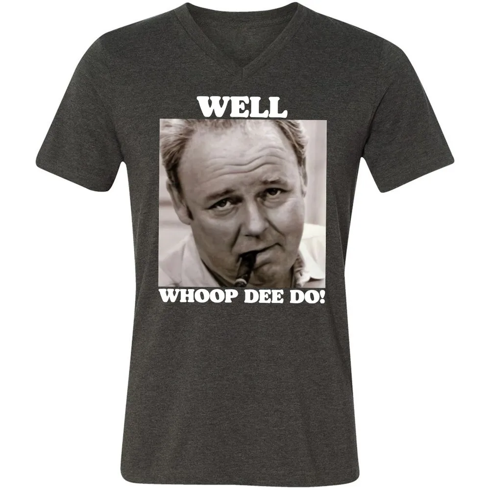 Funny 70s Tv Quote Whoop Dee Do - Dark Grey Heather - 8
