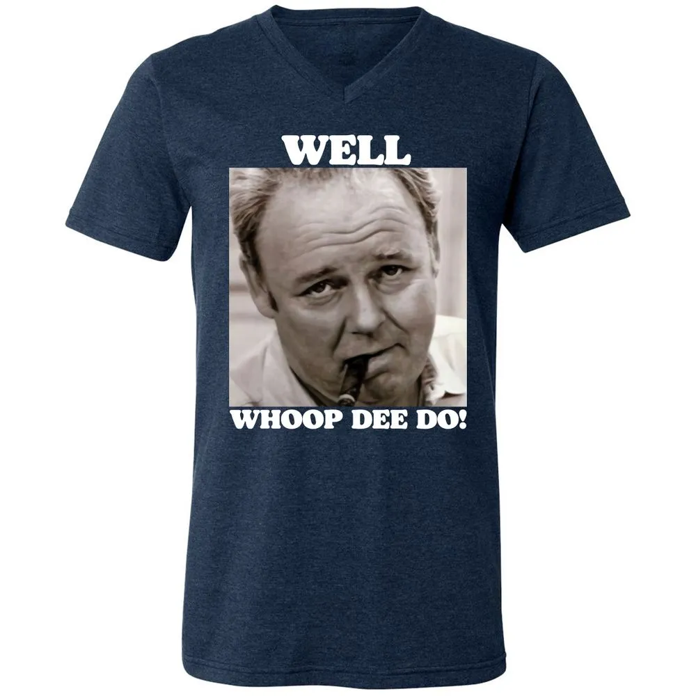 Funny 70s Tv Quote Whoop Dee Do - Heather Navy - 15