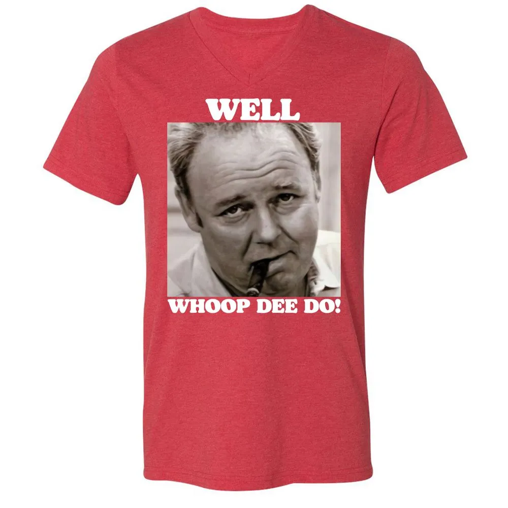 Funny 70s Tv Quote Whoop Dee Do - Heather Red - 16
