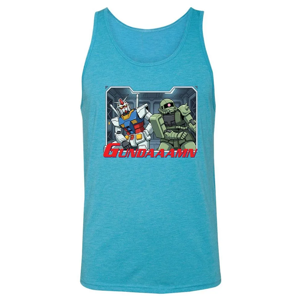 Unisex Jersey Tank - DKZ5N3ND - Aqua Triblend - 3