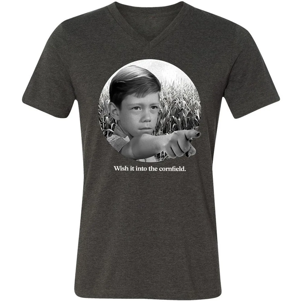 Wish It Into The Cornfield - Dark Grey Heather - 8