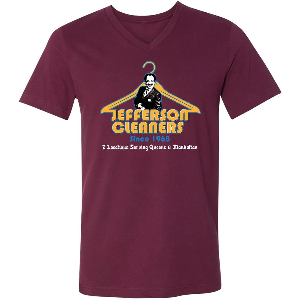 Unisex V-Neck T-Shirt - 49159RS6 - Maroon - 6