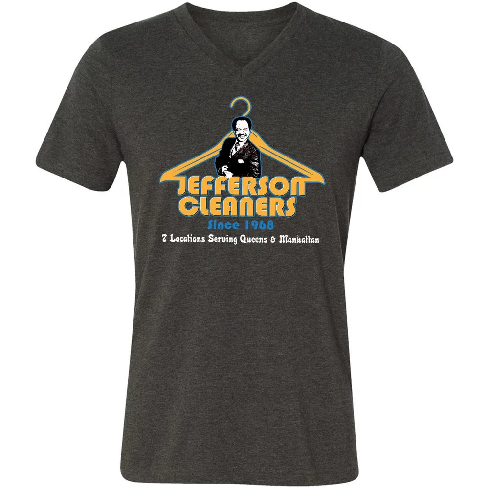 Unisex V-Neck T-Shirt - 49159RS6 - Dark Grey Heather - 8