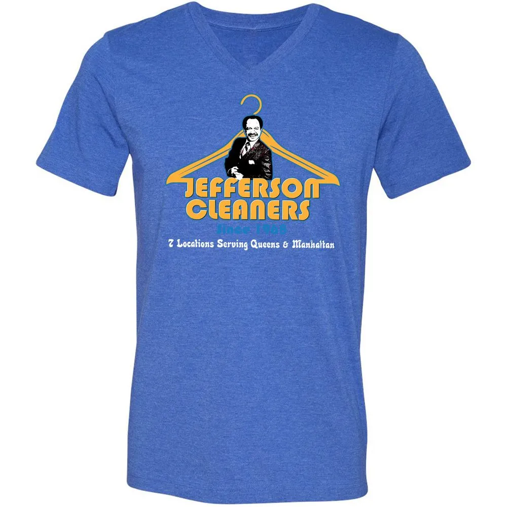 Unisex V-Neck T-Shirt - 49159RS6 - Heather True Royal - 14