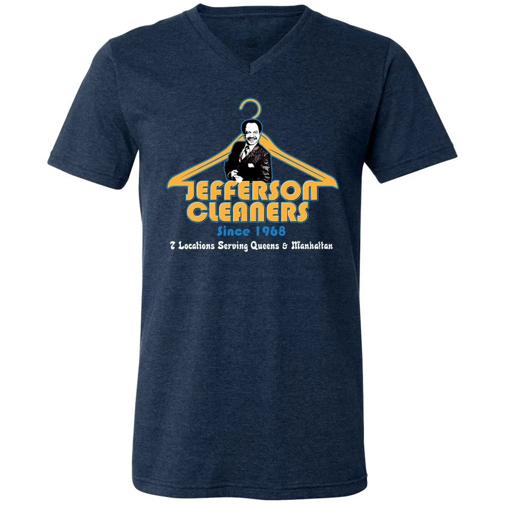 Unisex V-Neck T-Shirt - 49159RS6 - Heather Navy - 15