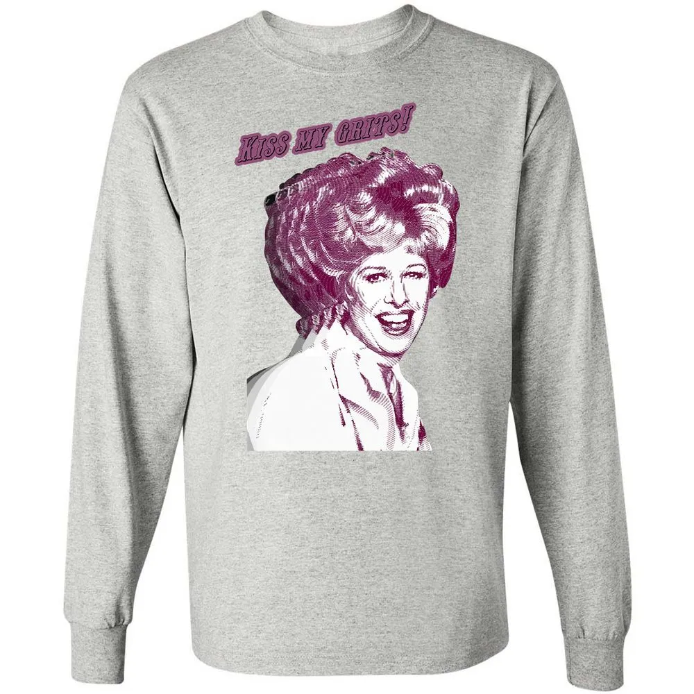 Long Sleeve T-Shirt - 84K5HDWF - Ash - 7