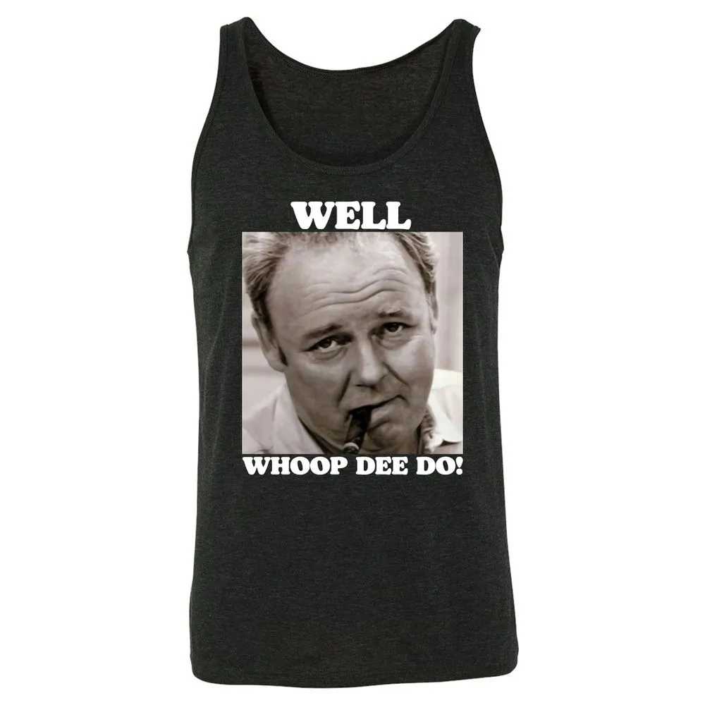 Funny 70s Tv Quote Whoop Dee Do - Charcoal Black Triblend - 5