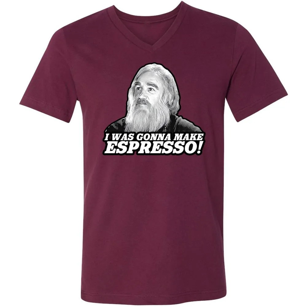 Unisex V-Neck T-Shirt - 34C86UGB - Maroon - 6