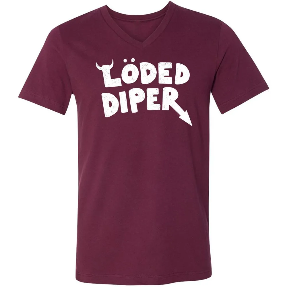 Unisex V-Neck T-Shirt - 1TWPBP3G - Maroon - 6