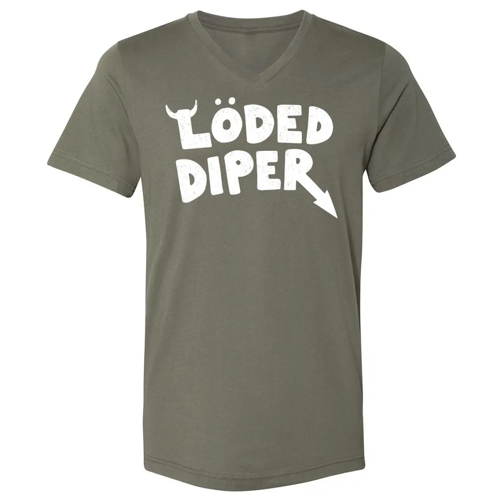 Unisex V-Neck T-Shirt - 1TWPBP3G - Military Green - 10