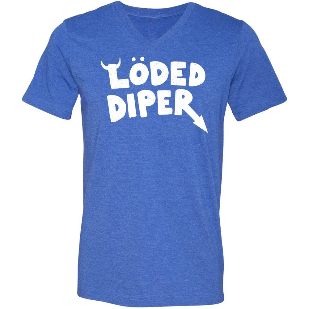 Unisex V-Neck T-Shirt - 1TWPBP3G - Heather True Royal - 14
