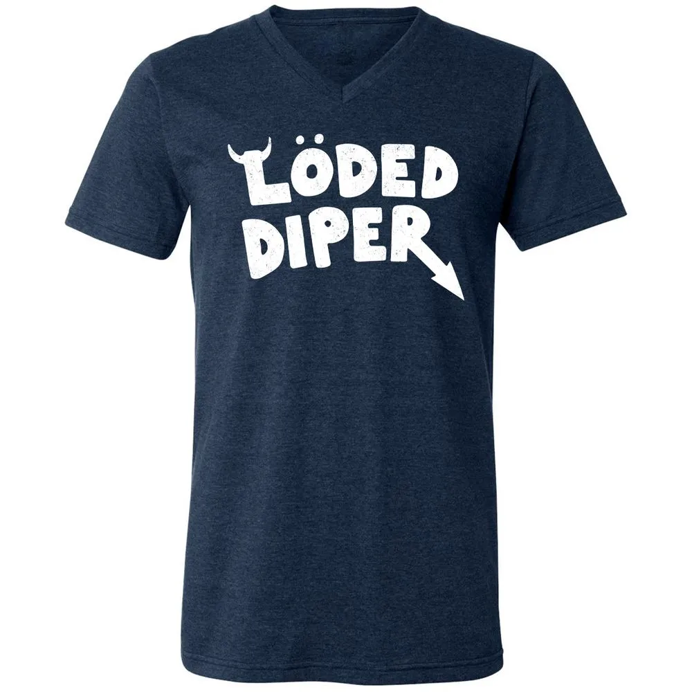 Unisex V-Neck T-Shirt - 1TWPBP3G - Heather Navy - 15