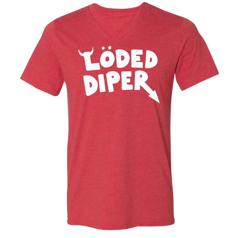 Unisex V-Neck T-Shirt - 1TWPBP3G - Heather Red - 16