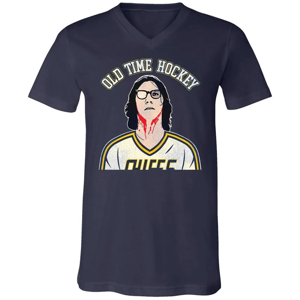 Unisex V-Neck T-Shirt - Y2W9GMUV - Navy - 2