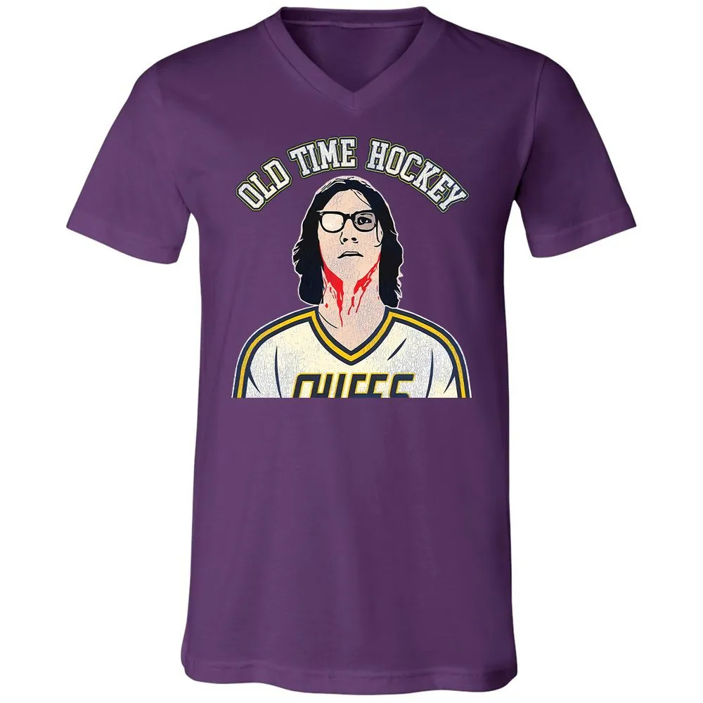 Unisex V-Neck T-Shirt - Y2W9GMUV - Team Purple - 9