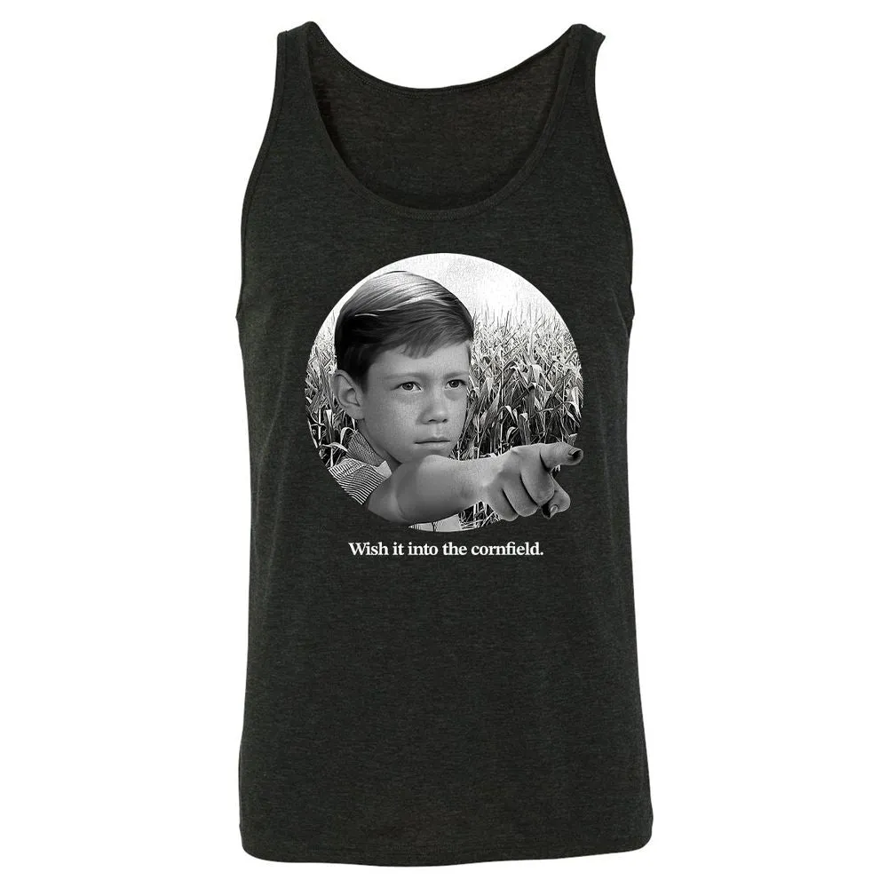 Wish It Into The Cornfield - Charcoal Black Triblend - 5