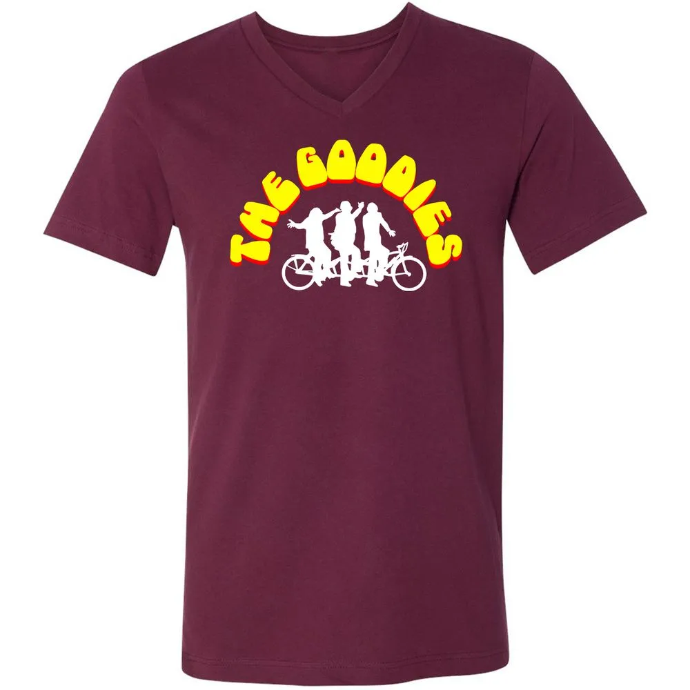 Unisex V-Neck T-Shirt - EME7BNMU - Maroon - 6