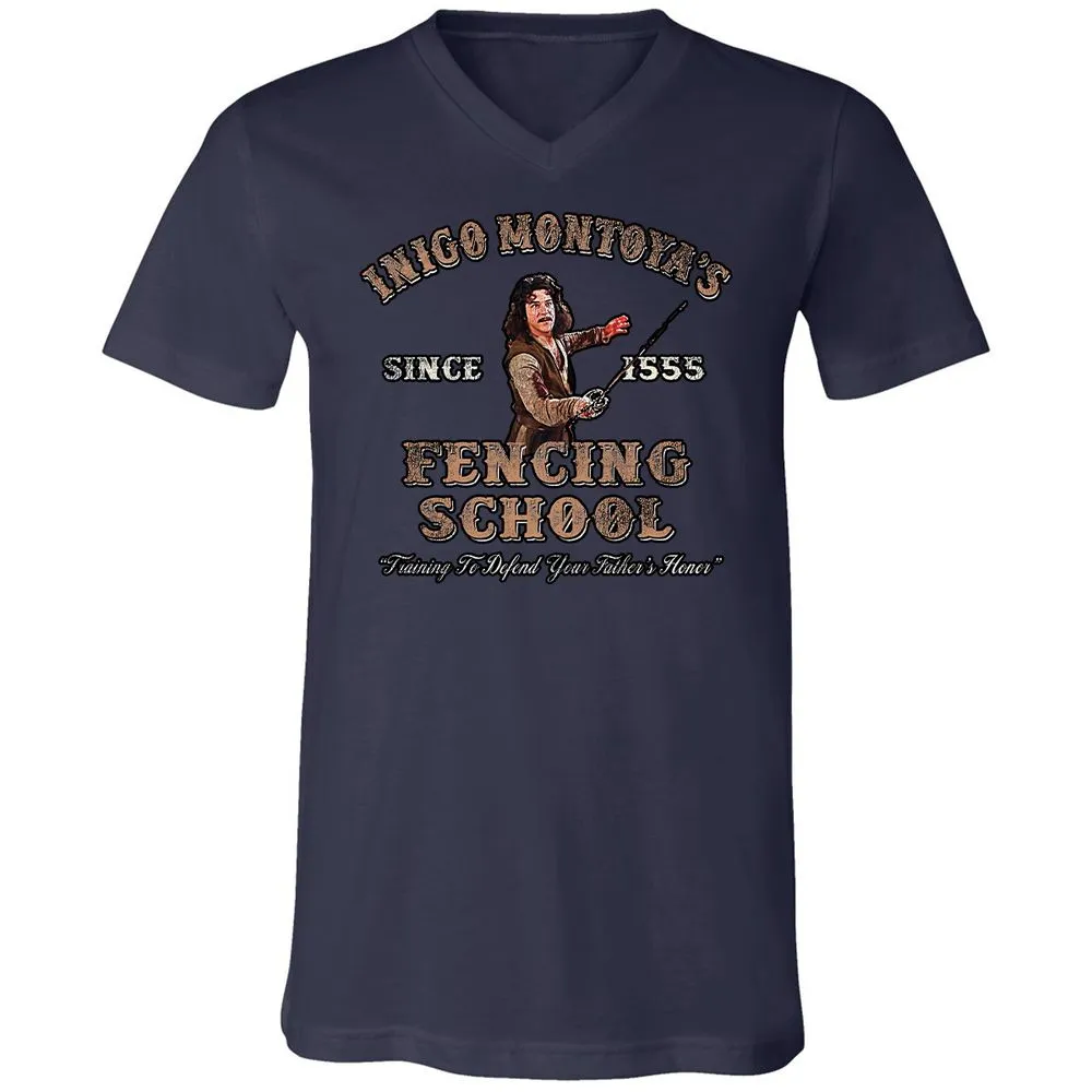 Unisex V-Neck T-Shirt - QYSCE93S - Navy - 2