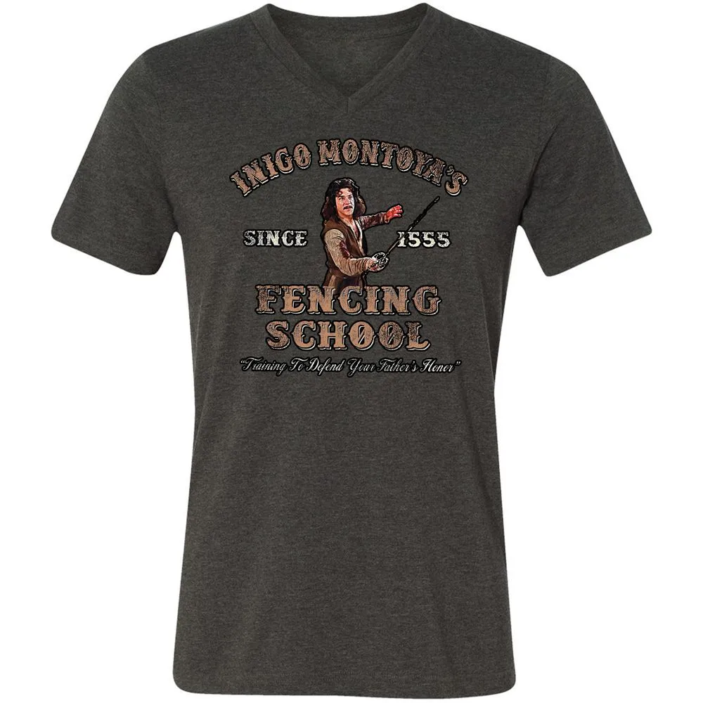 Unisex V-Neck T-Shirt - QYSCE93S - Dark Grey Heather - 8