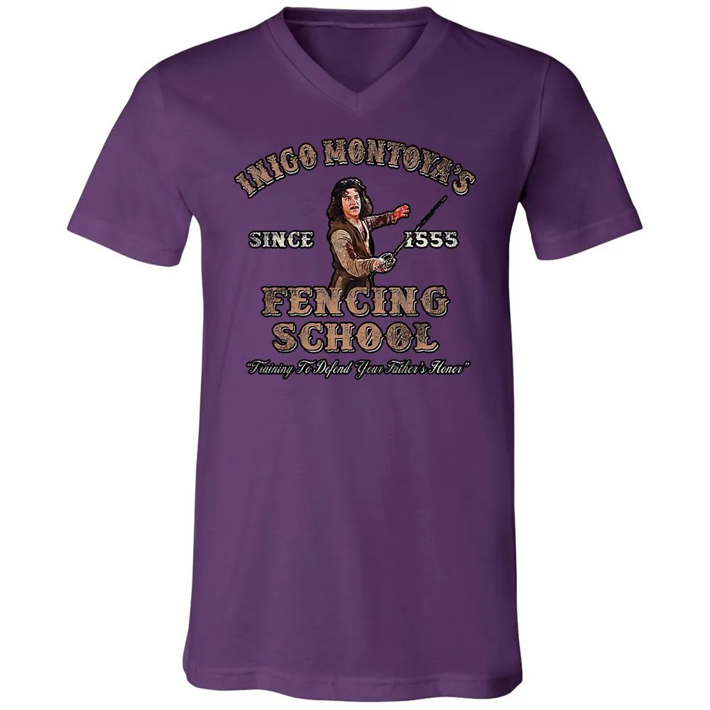 Unisex V-Neck T-Shirt - QYSCE93S - Team Purple - 9