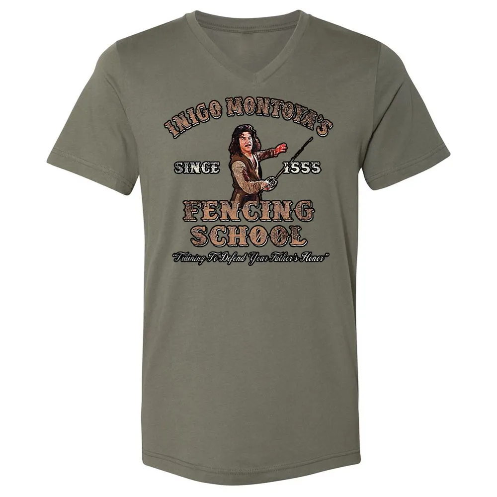 Unisex V-Neck T-Shirt - QYSCE93S - Military Green - 10