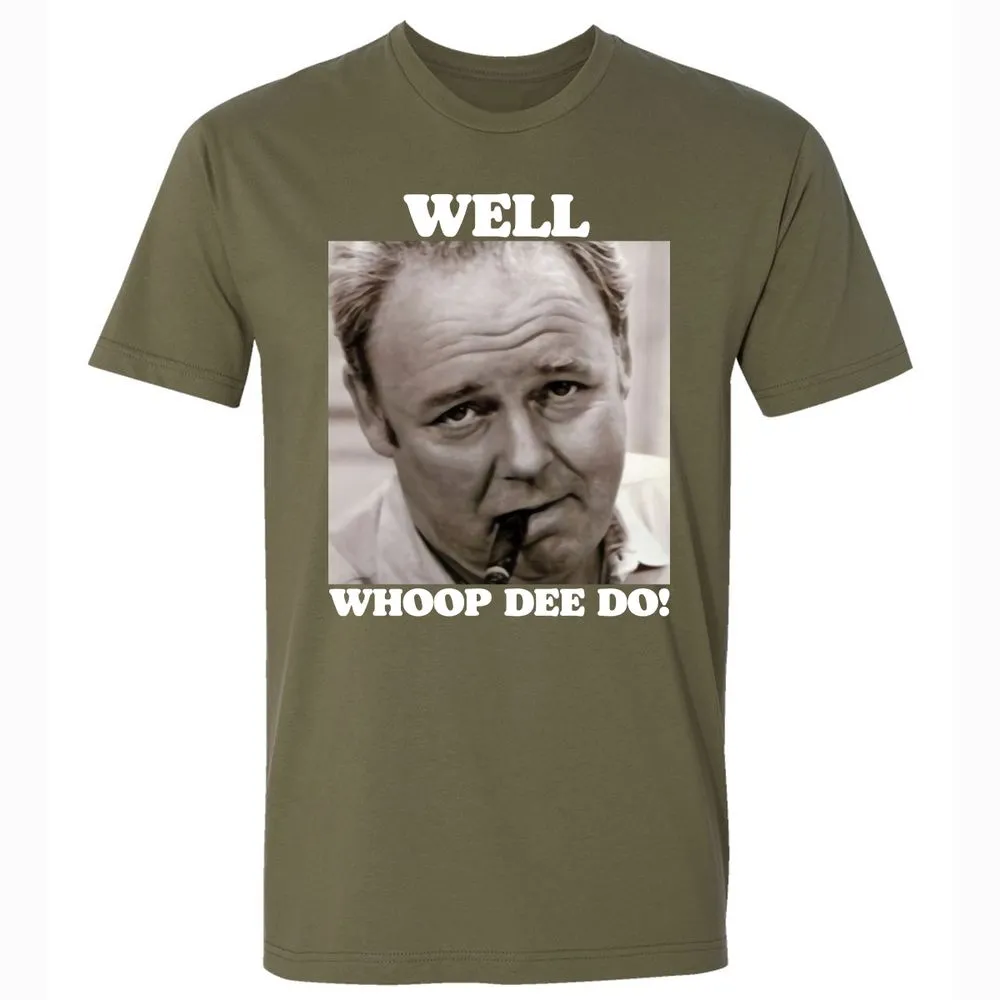 Funny 70s Tv Quote Whoop Dee Do - Military Green - 5