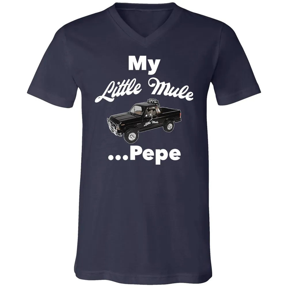 Unisex V-Neck T-Shirt - Q659RRPE - Navy - 2