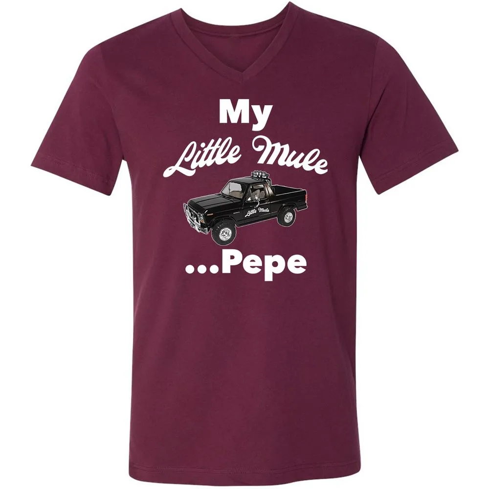 Unisex V-Neck T-Shirt - Q659RRPE - Maroon - 6