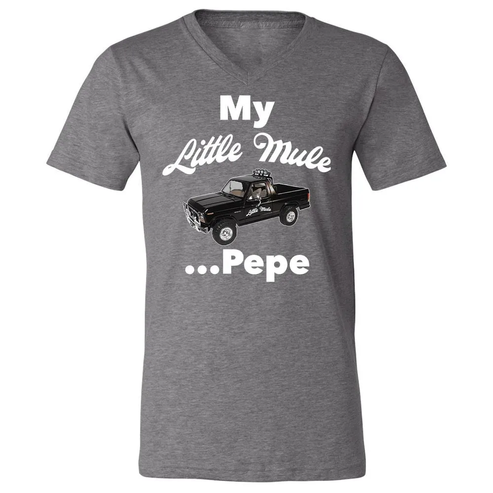 Unisex V-Neck T-Shirt - Q659RRPE - Deep Heather - 13