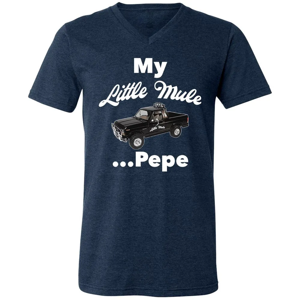 Unisex V-Neck T-Shirt - Q659RRPE - Heather Navy - 15
