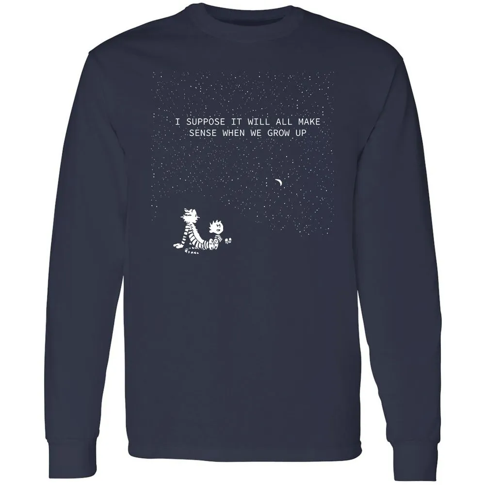 Calvin and Hobbes Stars - Navy - 2