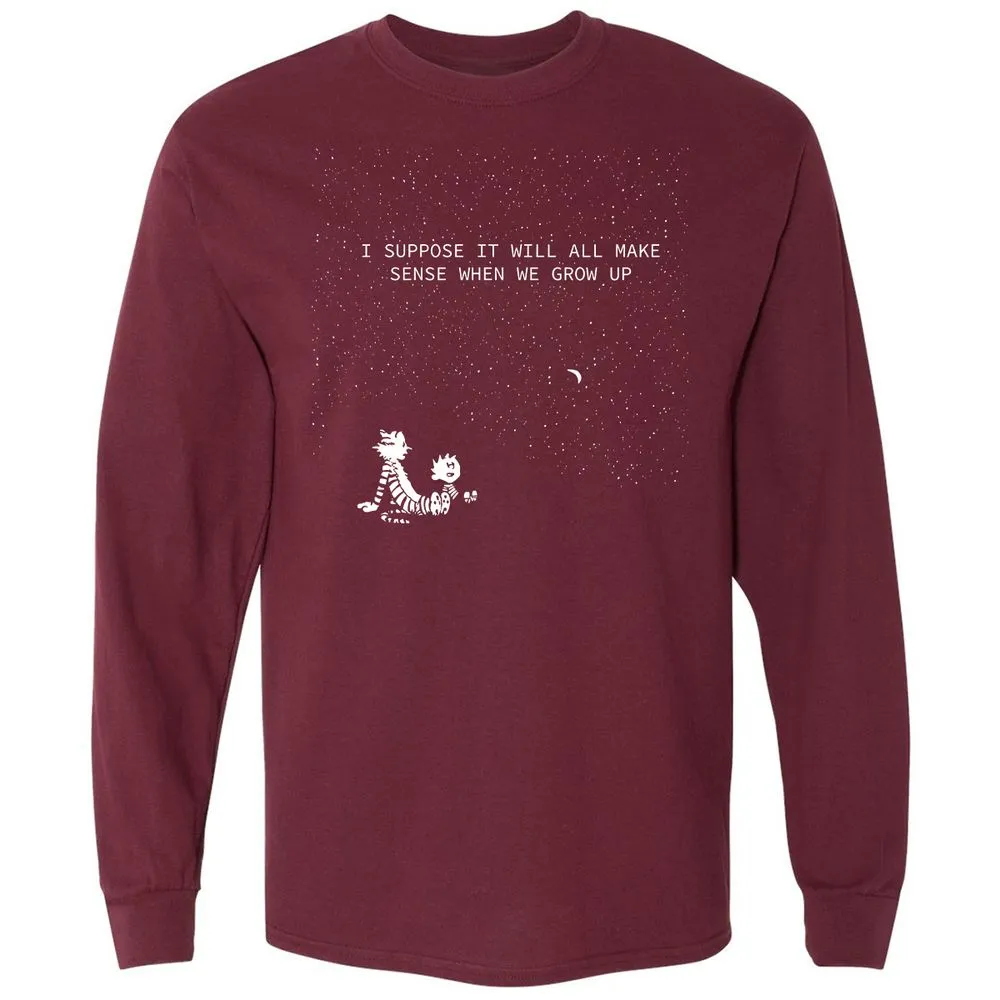Calvin and Hobbes Stars - Maroon - 11