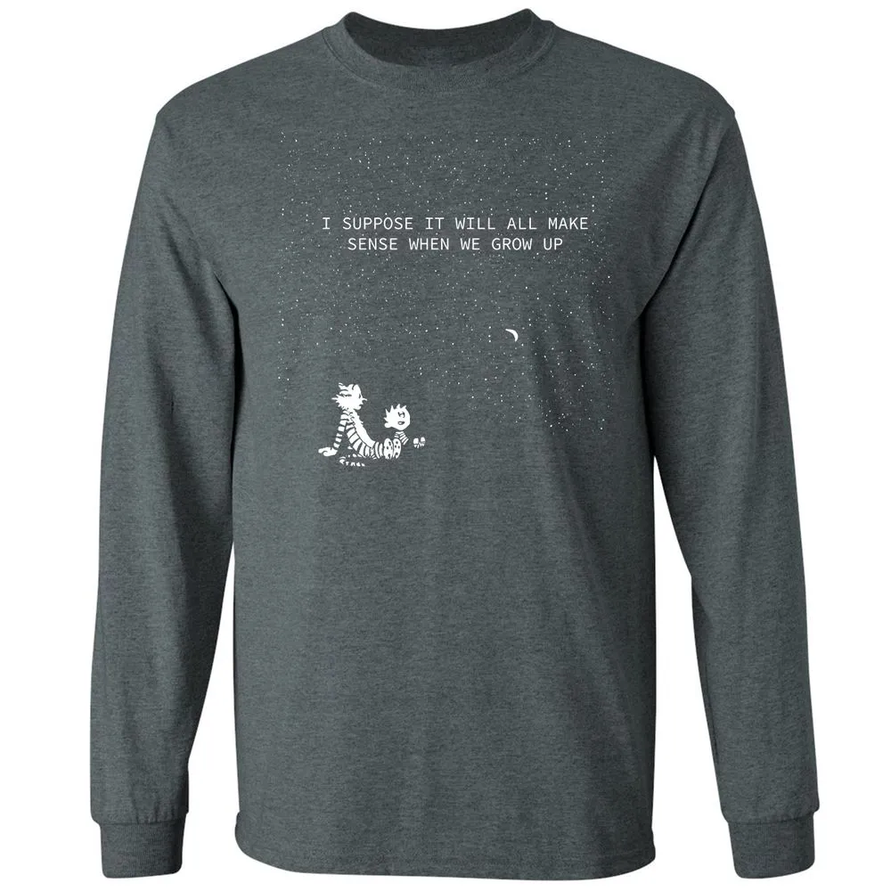 Calvin and Hobbes Stars - Dark Heather - 15