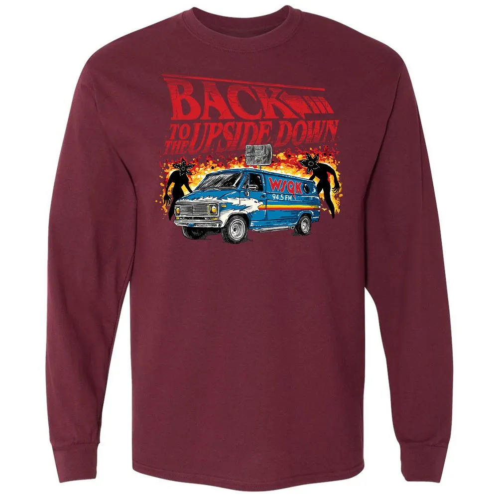 Long Sleeve T-Shirt - 3JUQEYDK - Maroon - 11