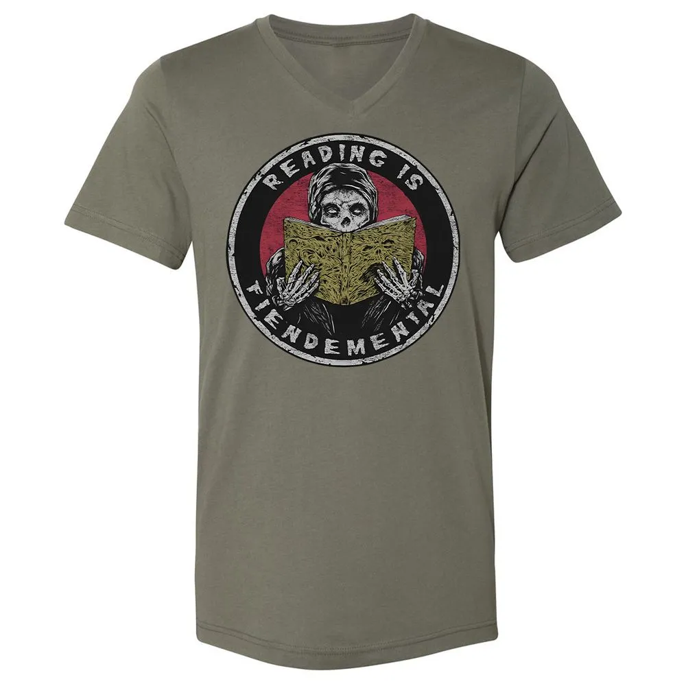 Reading Is Fiendemental - Military Green - 10