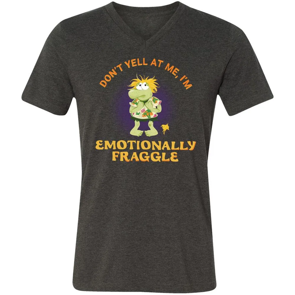 Unisex V-Neck T-Shirt - 9KJTH1J9 - Dark Grey Heather - 8