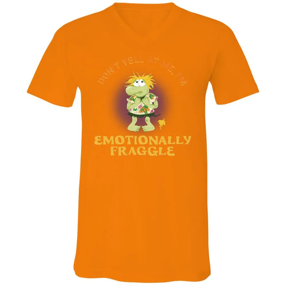 Unisex V-Neck T-Shirt - 9KJTH1J9 - Orange - 11