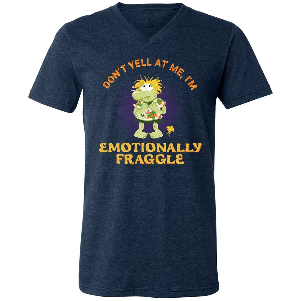 Unisex V-Neck T-Shirt - 9KJTH1J9 - Heather Navy - 15
