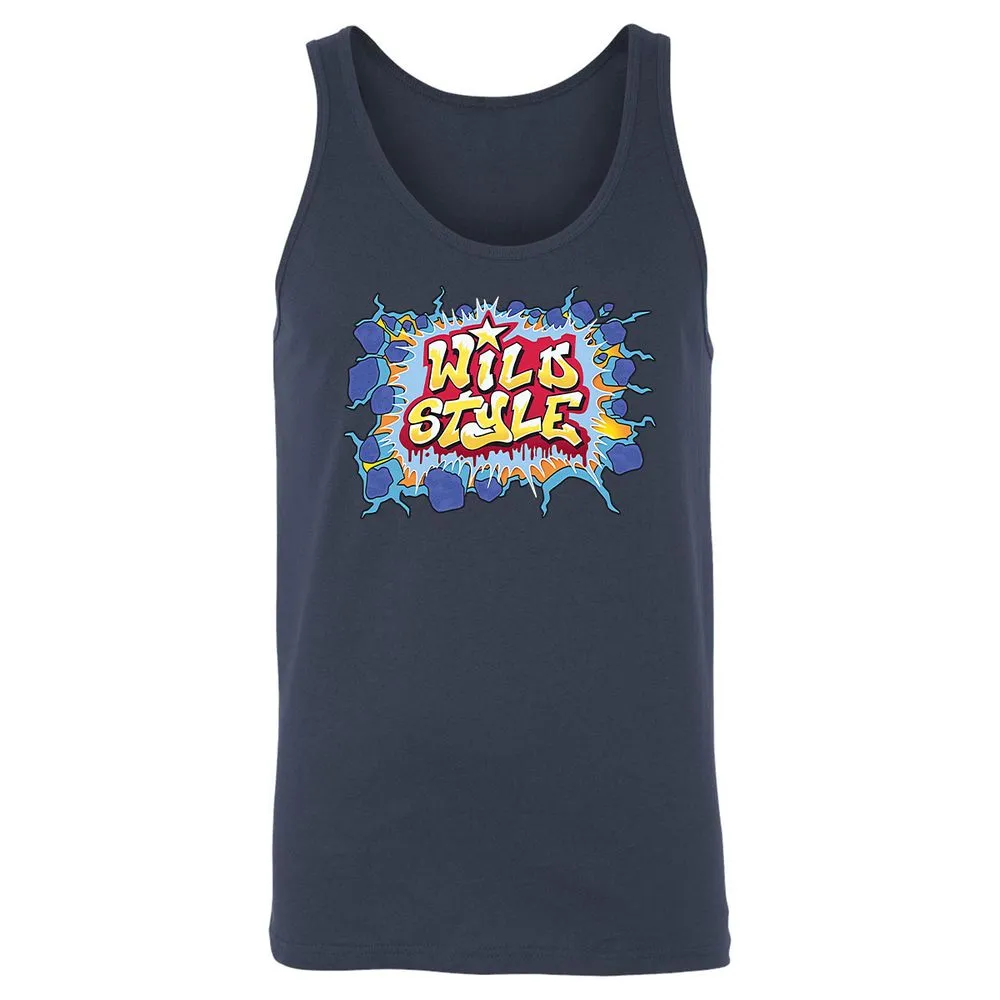 Unisex Jersey Tank - Black - Navy - 2