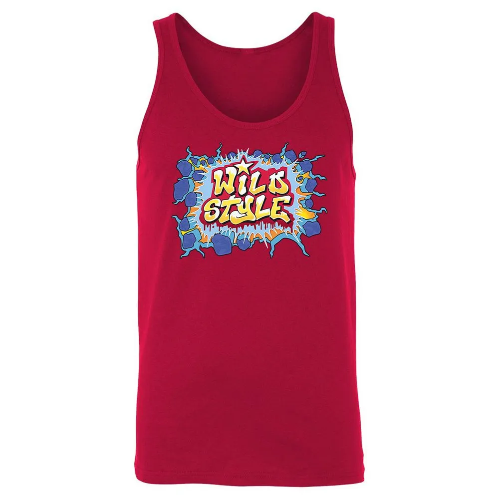 Unisex Jersey Tank - Black - Red - 11